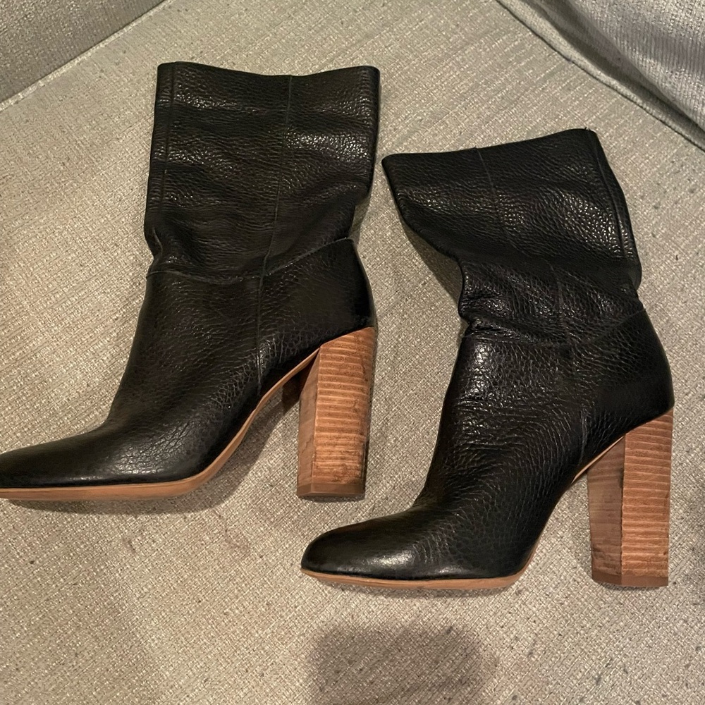 Black leather boots!